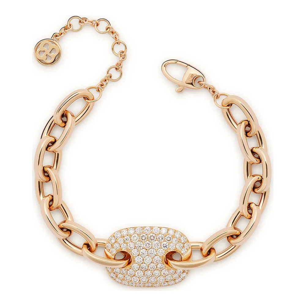 Pulsera de oro rosa con diamantes de Domaica Joyero, joyería en Vitoria-Gasteiz
